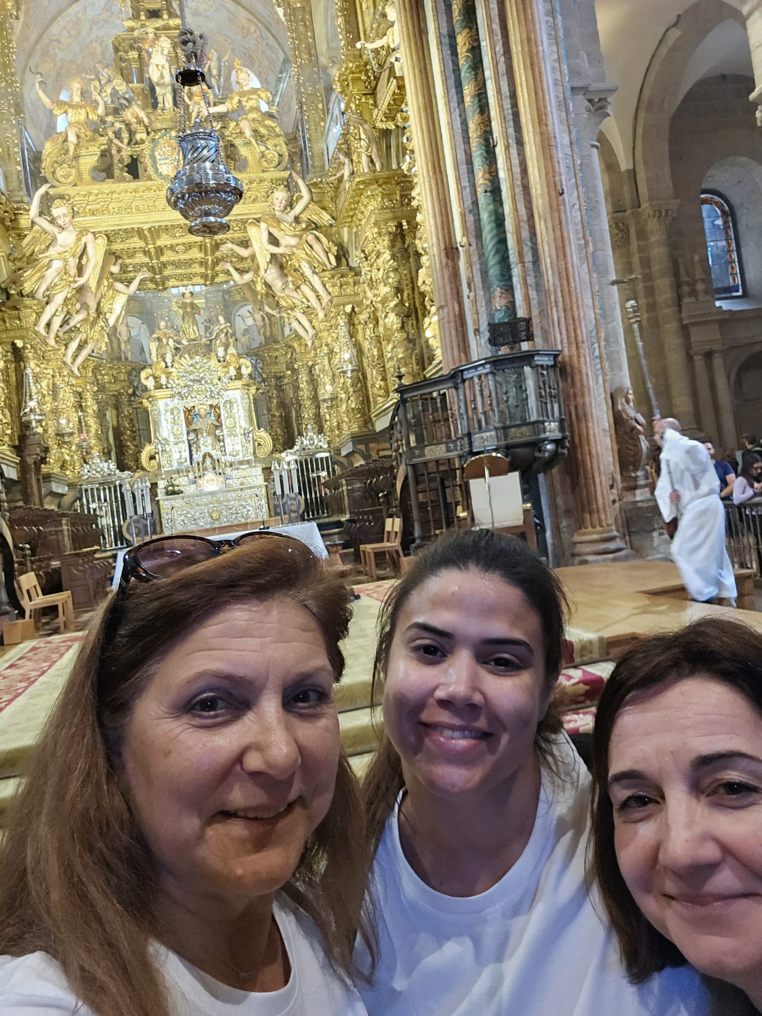 Interior da Catedral de Santiago, com o Botafumeiro